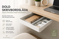 Dold Skrivbordslåda – Smart Förvaring Under Skrivbordet